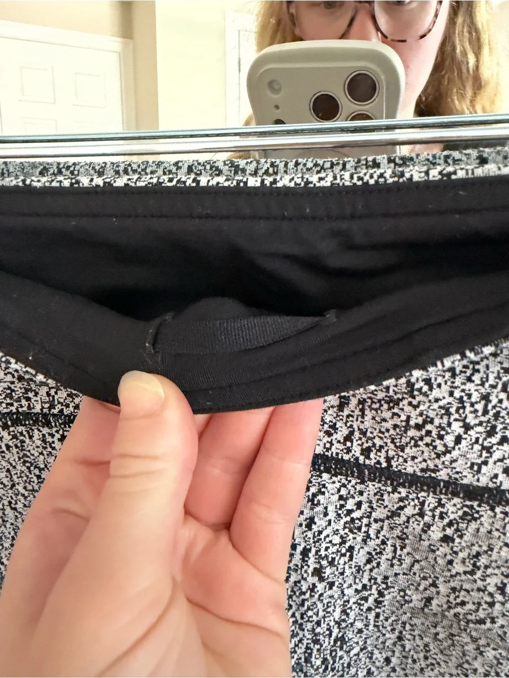 lululemon athletica Black and White Patterned Leggings